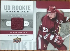 2008-09 Upper Deck UD Rookie Materials Jersey Kevin Porter #RM-KP Coyotes